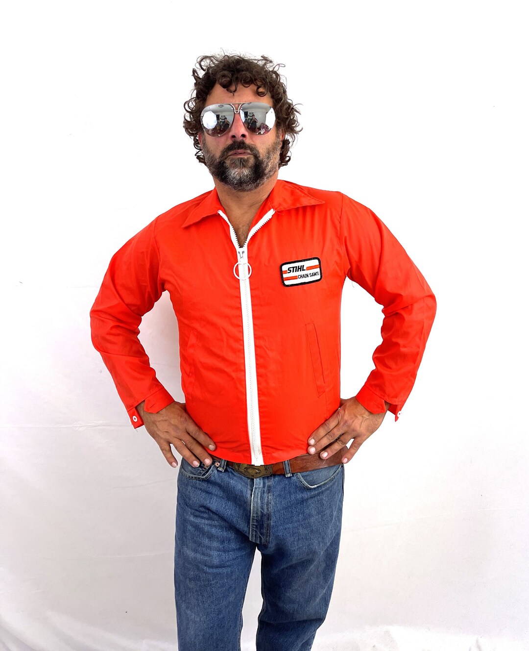 Vintage 1970s 70s 80s Orange Stihl Chain Saws Truck Trucker Louisville