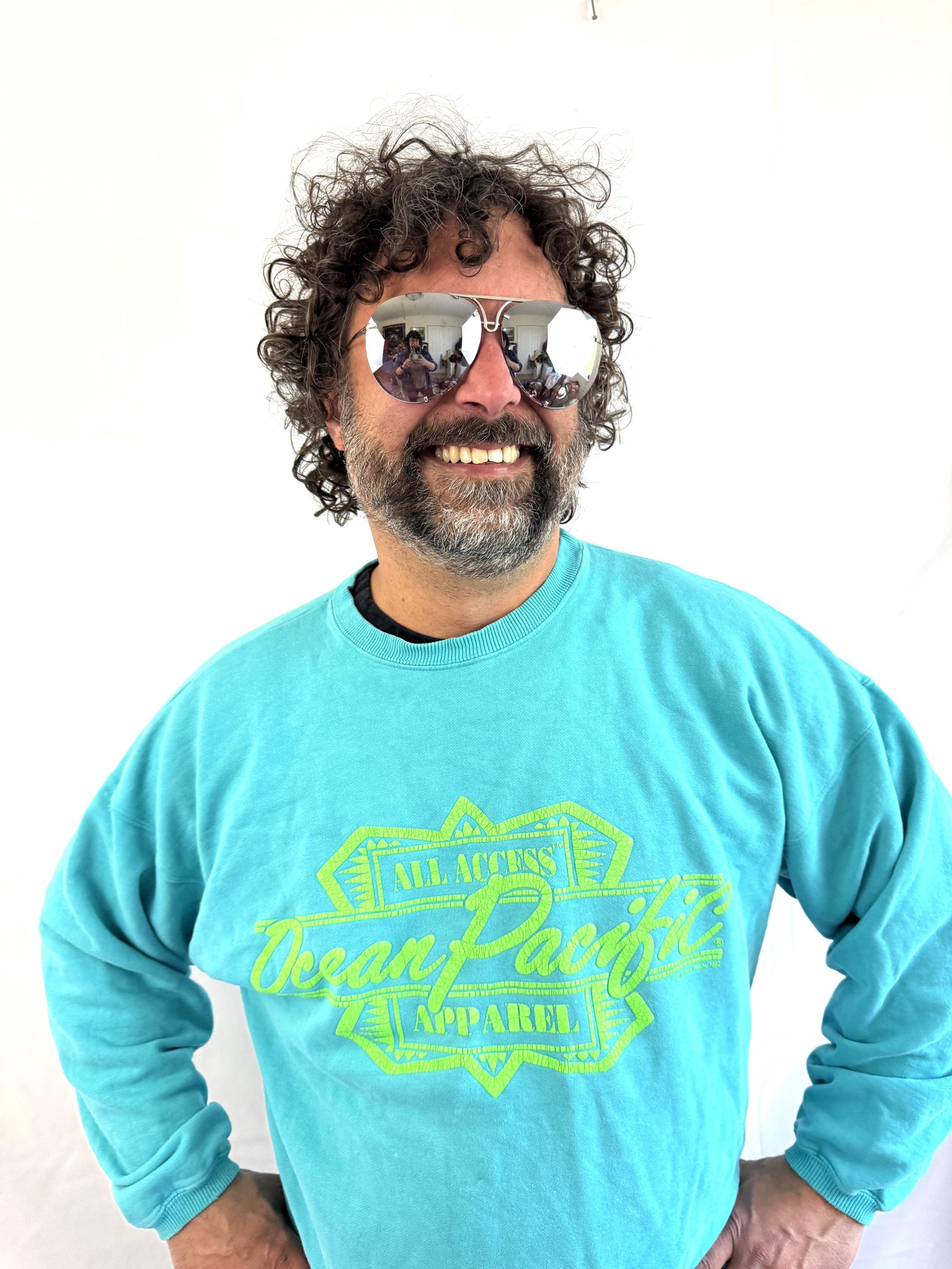 Vintage 1990s 90s OP Ocean Pacific 1992 Neon Sweatshirt - Etsy Canada