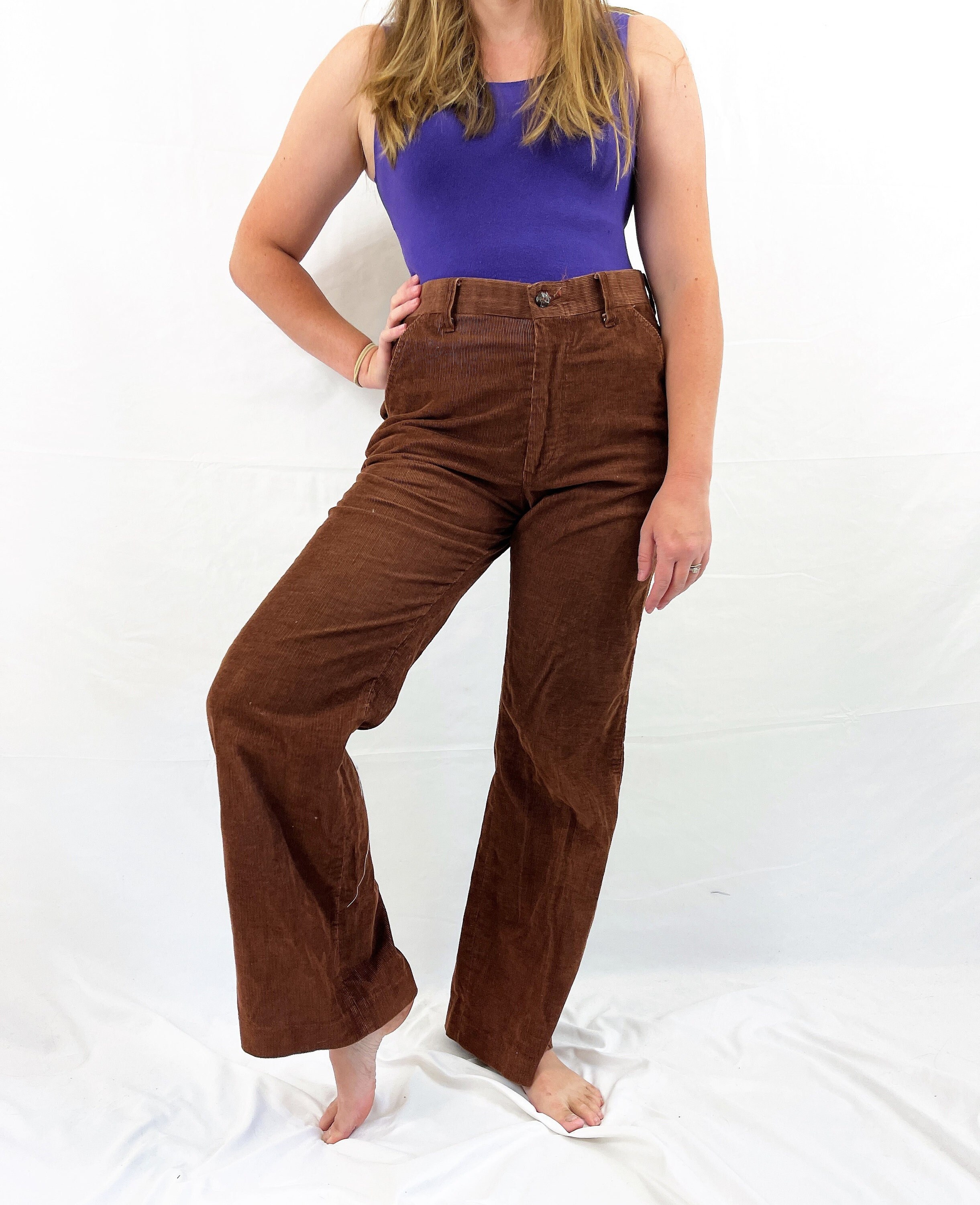 brown bell bottoms