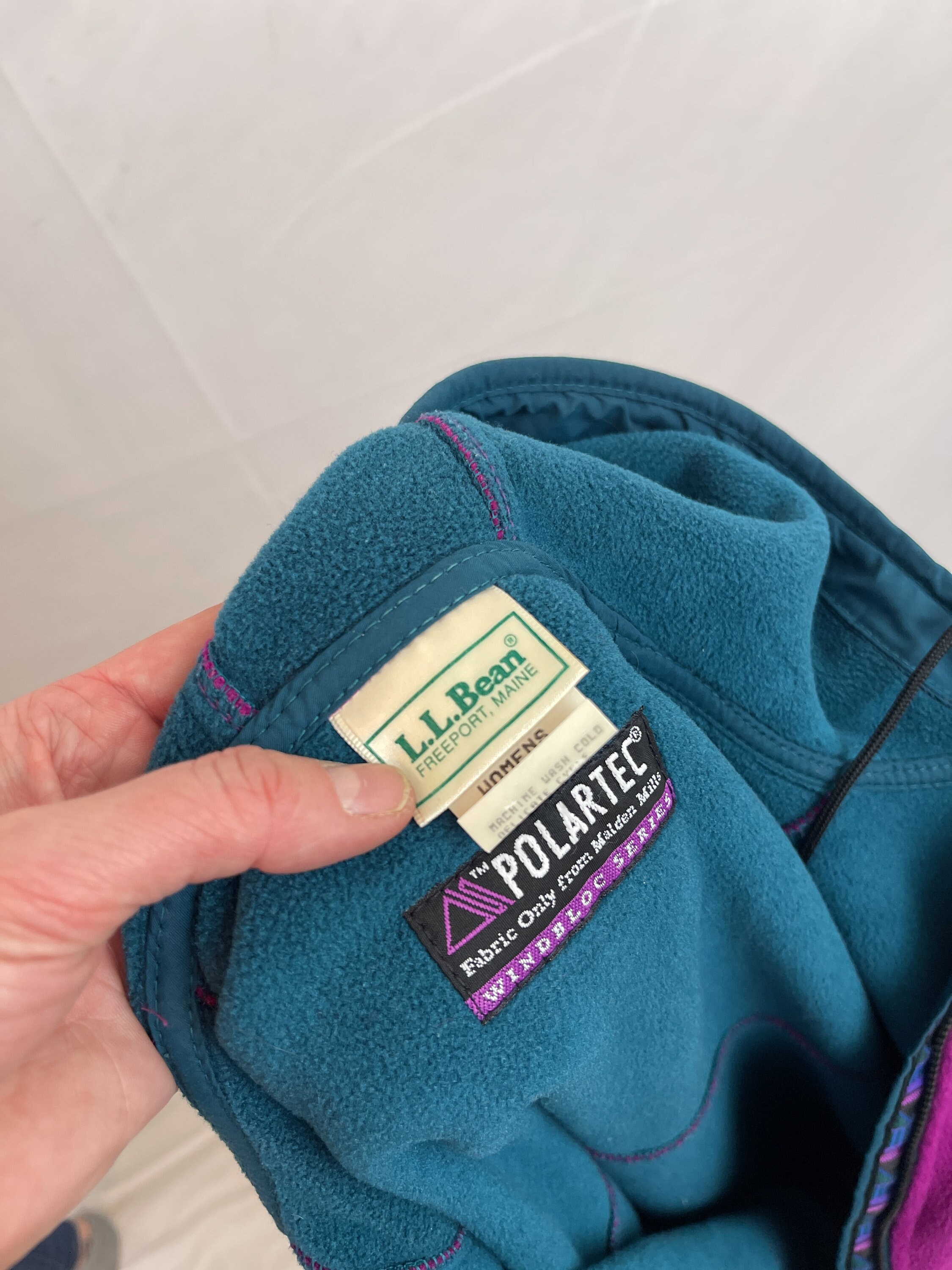 Vintage 80s LL Bean Pink Fleece Pullover Jacket - Etsy
