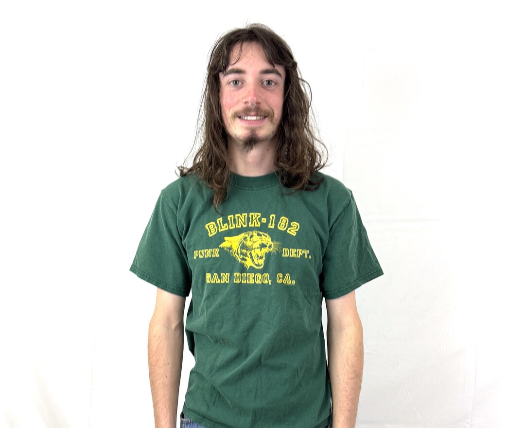 Vintage 90s Blink 182 San Diego Green T-shirt (medium) - Etsy