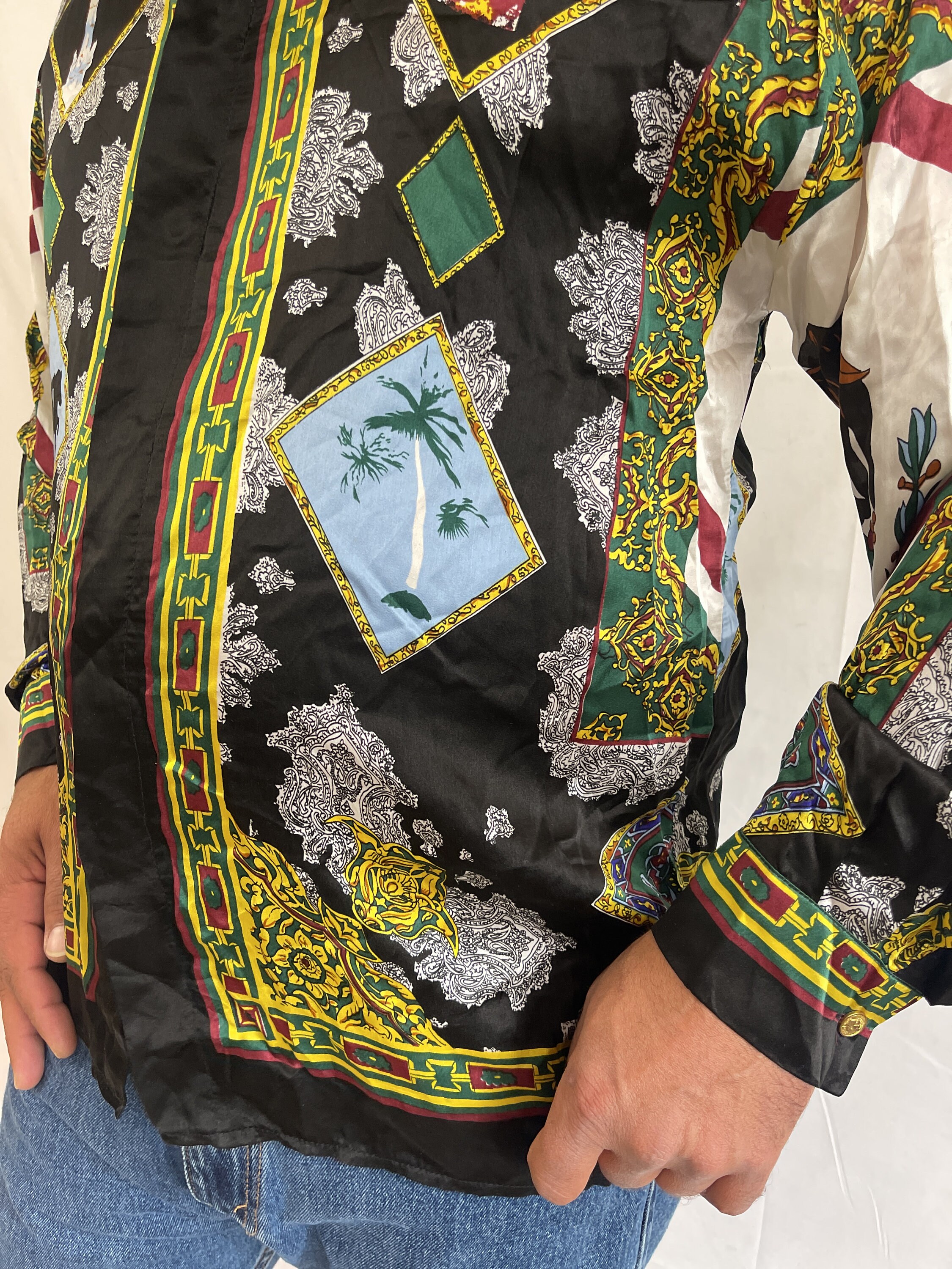 70‘s vintage Mexican Monk shirts レースアップ 70's vintage Mexican Monk shirts レースアップ