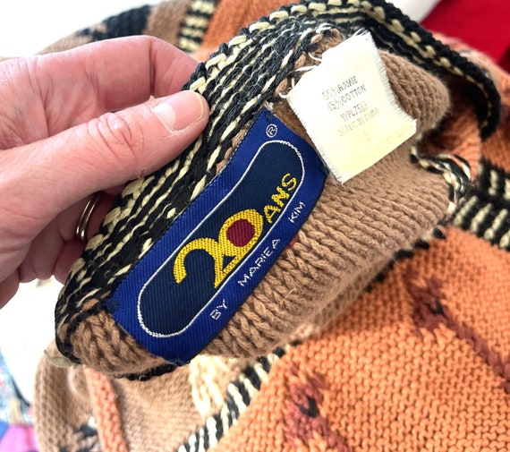 Vintage 80s 90s Knit Animal Fun Cardigan Sweater … - image 6