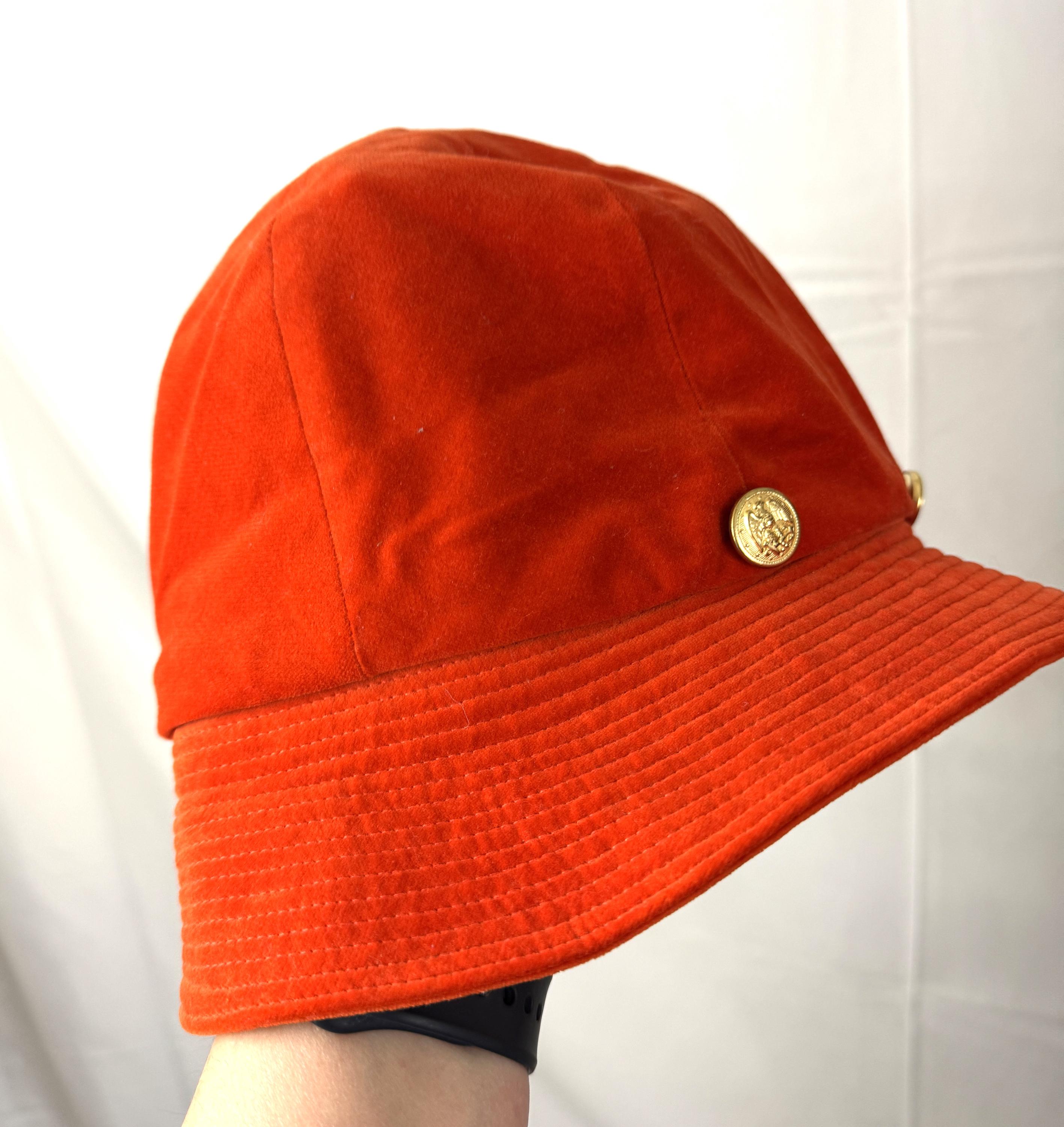 Vintage 50s 60s Betmar Orange Velvet Cloche Bucket Hat - Etsy