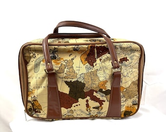 Sac à Dos Vintage JanSport Années 90 - Vert, Rabat Cuir, Made In USA - Occasion