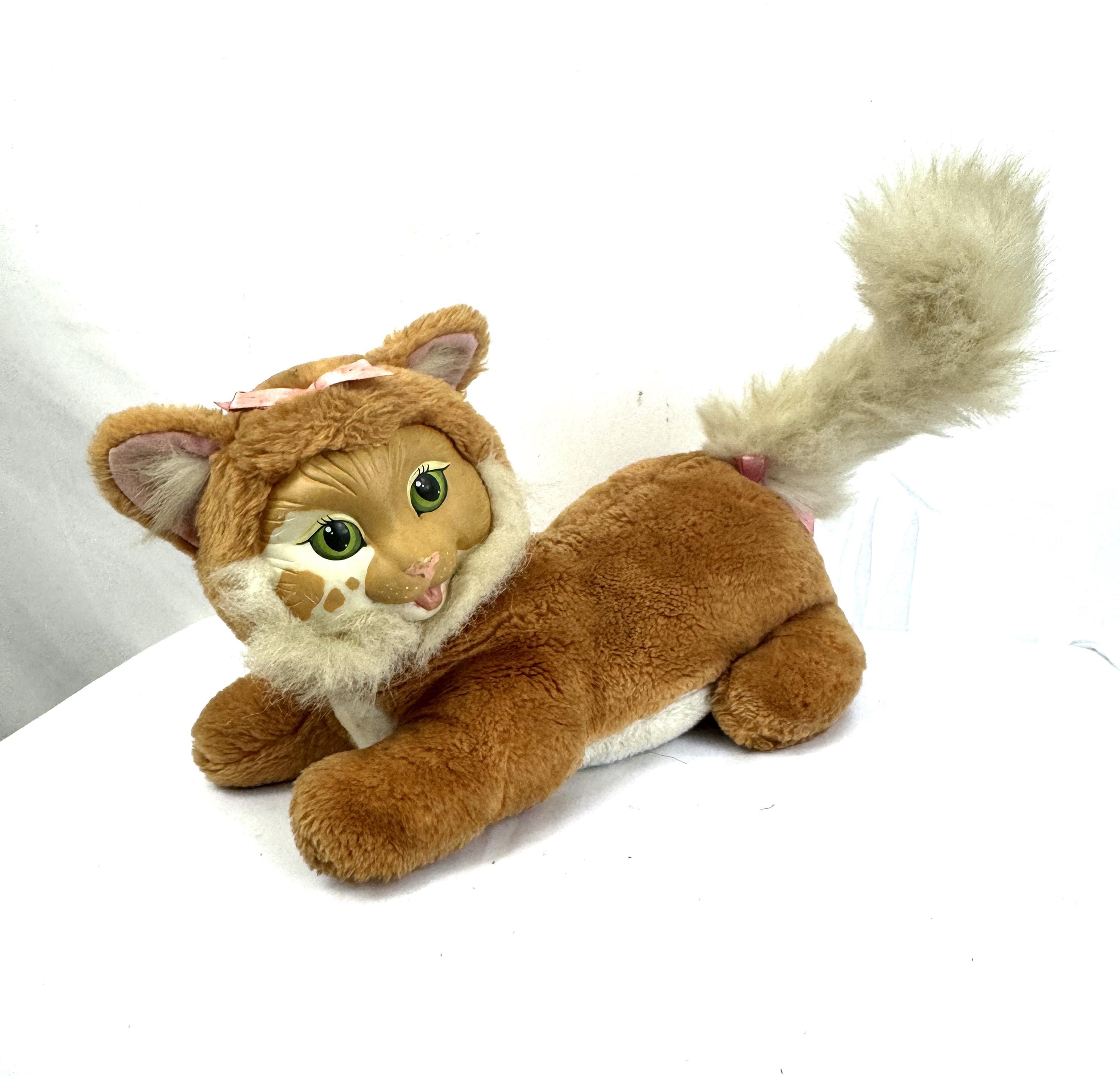 ビンテージドール　ラシュトン　kitty キティ　ネコ　cat ライオン Vintage Kitty Kitty Kittens Plush Siamese Cat 1990s Tyco Dsi Satin