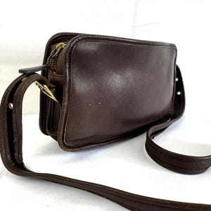 Bolso bandolera Coach de piel marrón vintage 9164