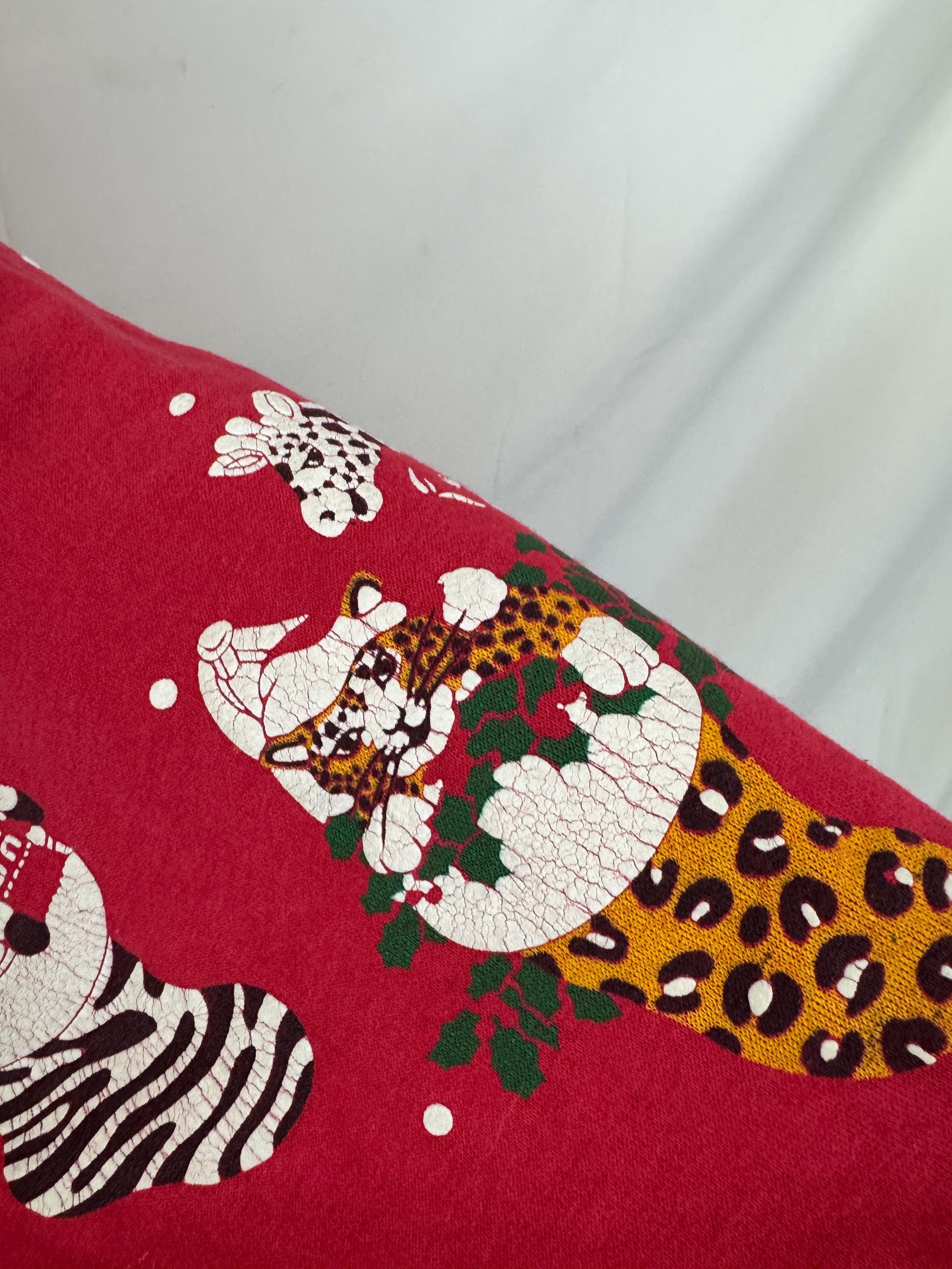 Vintage 80s 1980s Red Puffy Christmas Holiday Sweatshirt - Spumoni