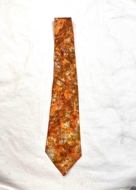 Vintage 40s 1950s Tie Necktie - by Rhodia - Import