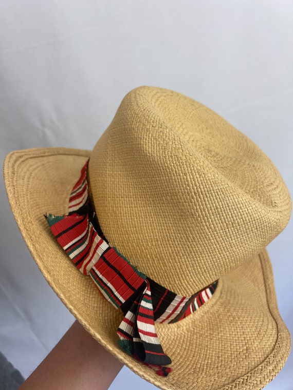 Vintage Adolfo Realites New York  Straw Woven Hat… - image 6