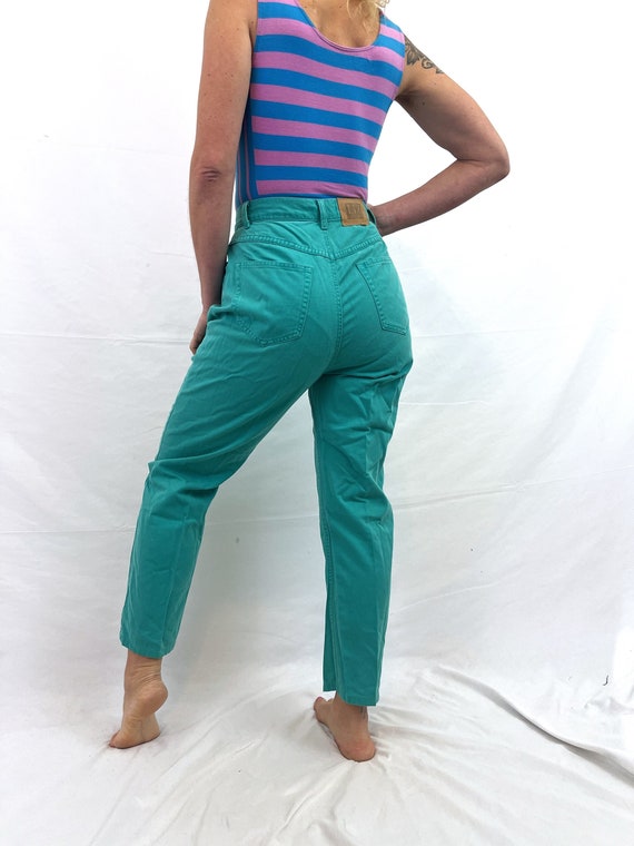 Vintage 80s 1980s Green Pants - Lizwear - image 1