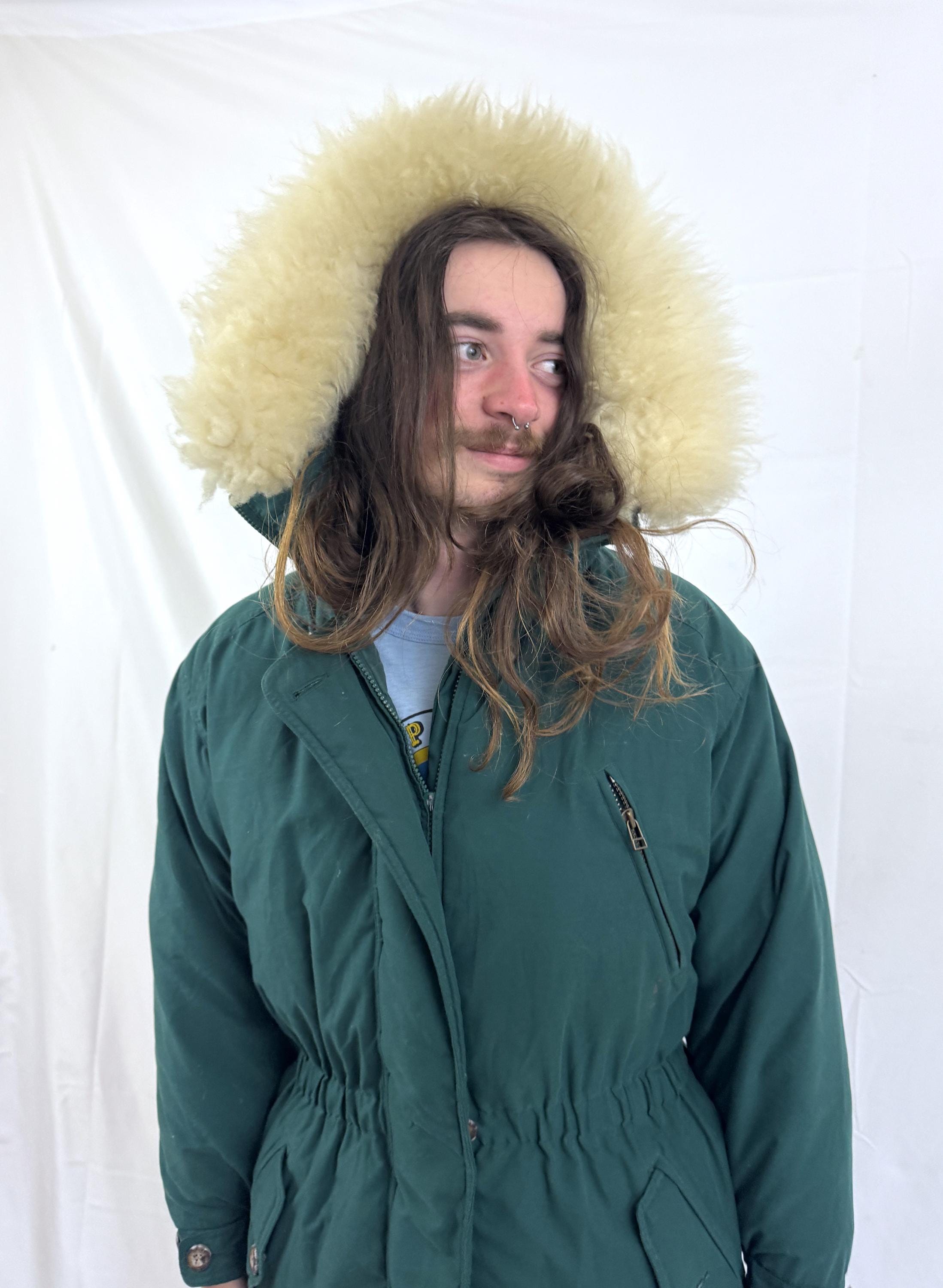 Vintage 1990s 90s Eddie Bauer Polar Parka Goose Down Green