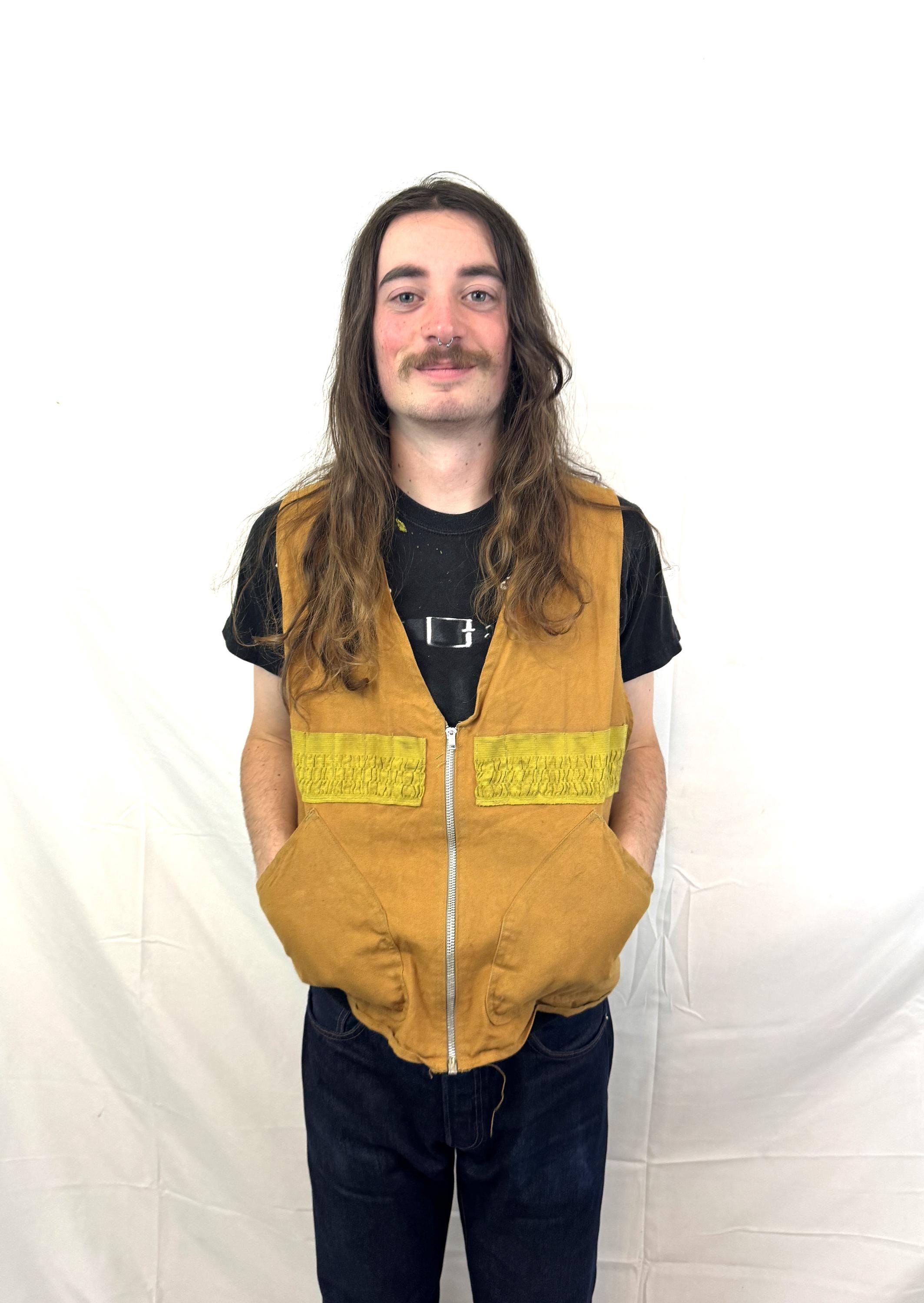 Vintage 1960s 70s Canvashunting Vest - Western Field by Hawthorne 