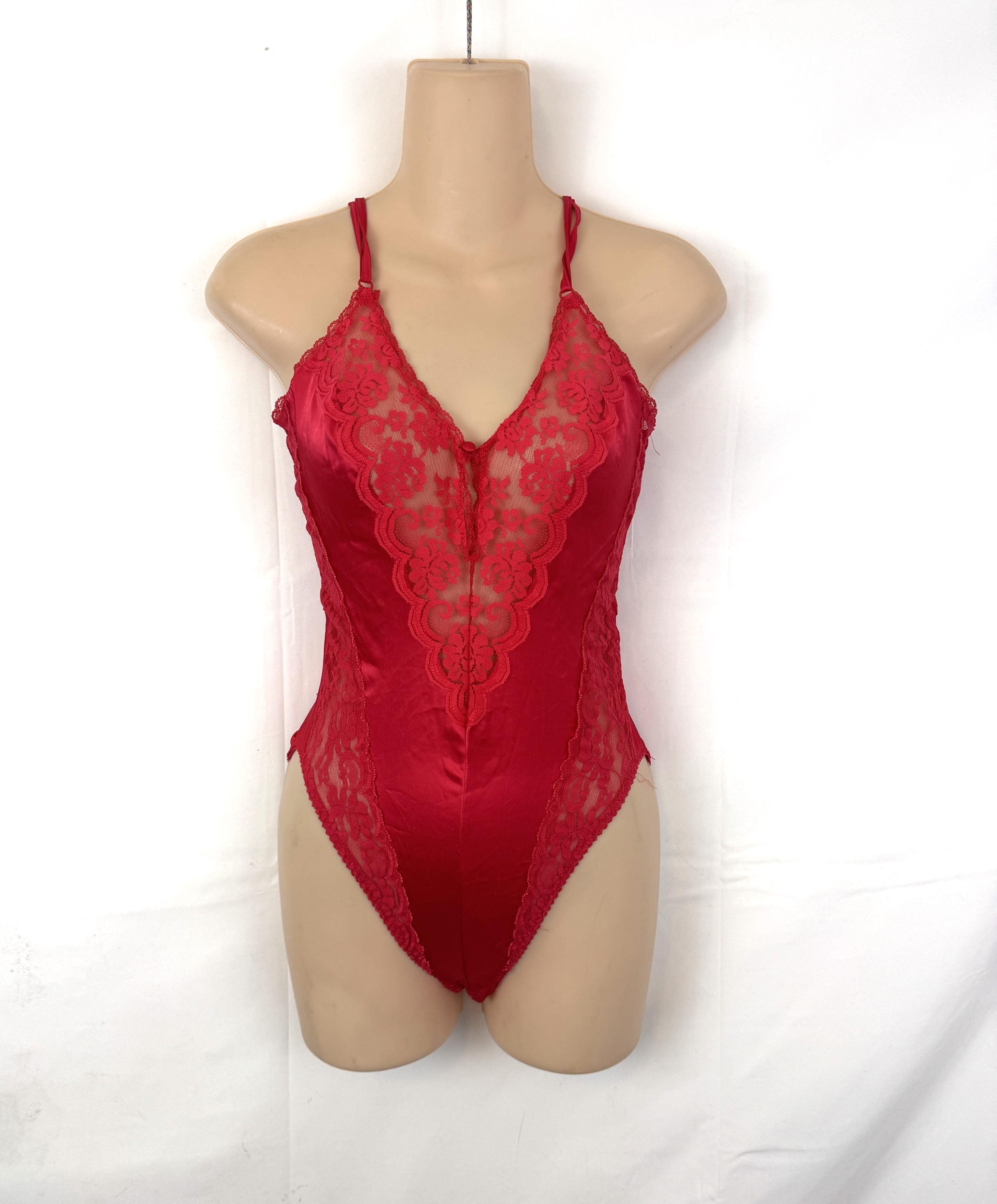 chinese dress ladies Lace & Ruffled Teddy, Multi, 3Wishes.com main image 0