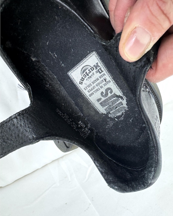Vintage Y2K Black Leather Doc Dr. Martens Air Wair Shoes  display picture 1