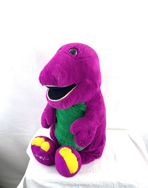 Vintage 90s 1990s Purple 1992 Barney the Dinosaur 