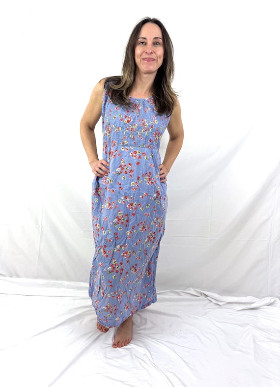vintage april cornell dresses Trading Maxi Boho Sundress Victorian Floral 80s-90s Size M The vintage Gorgeous Vintage April Cornell Yellow
