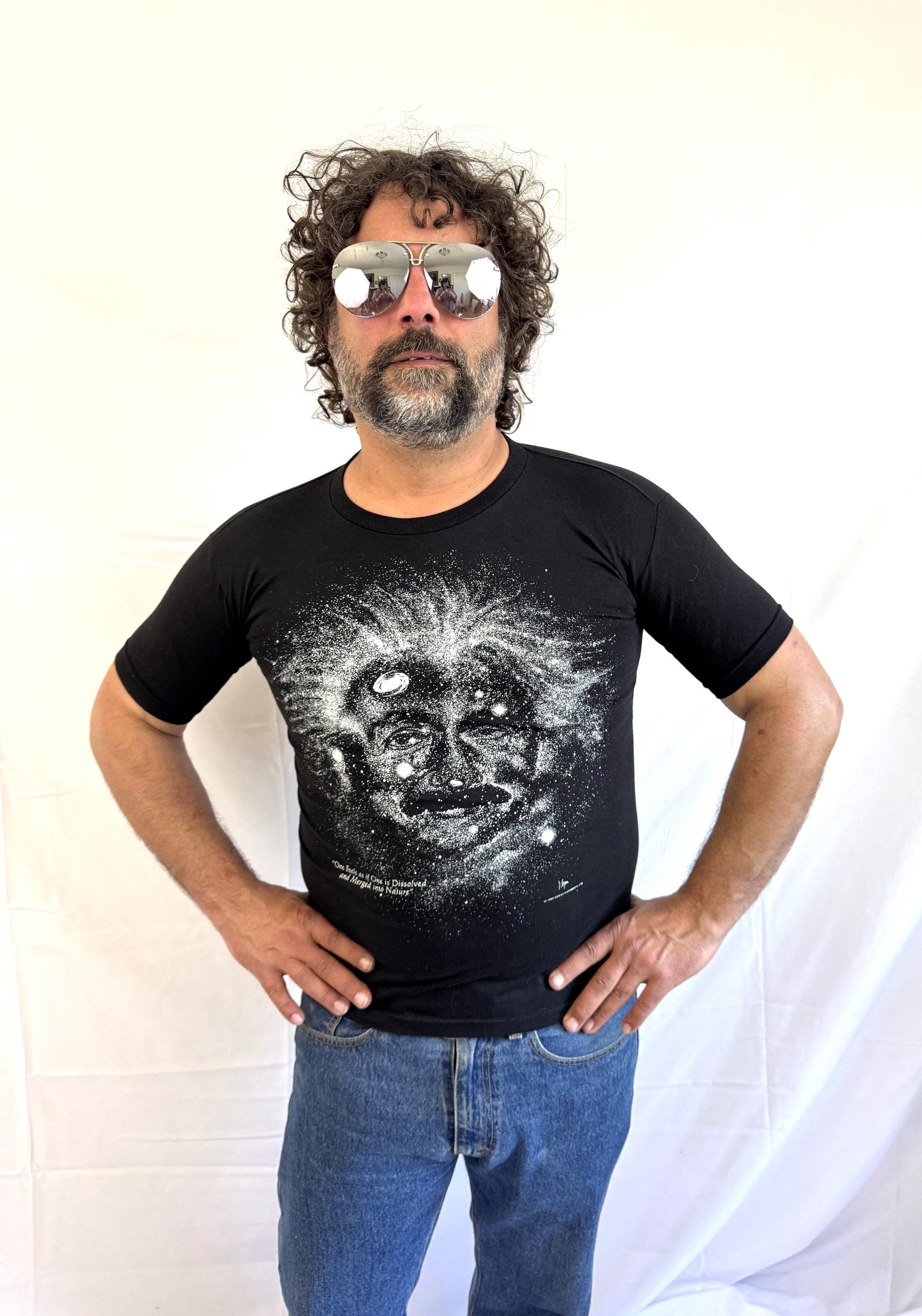 トップス 90s  Einstein Long t-shirt vintage Vintage 90s 1990s 1993 Albert Einstein Glow in the Dark Tee Shirt