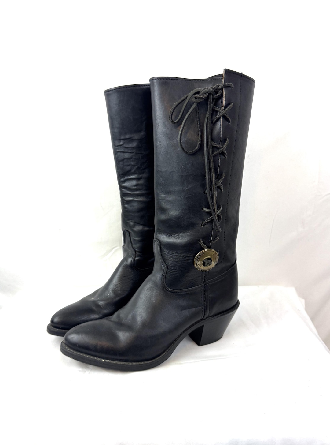 Vintage 90s Harley Davidson Womens Concho Riding Biker  display picture 2