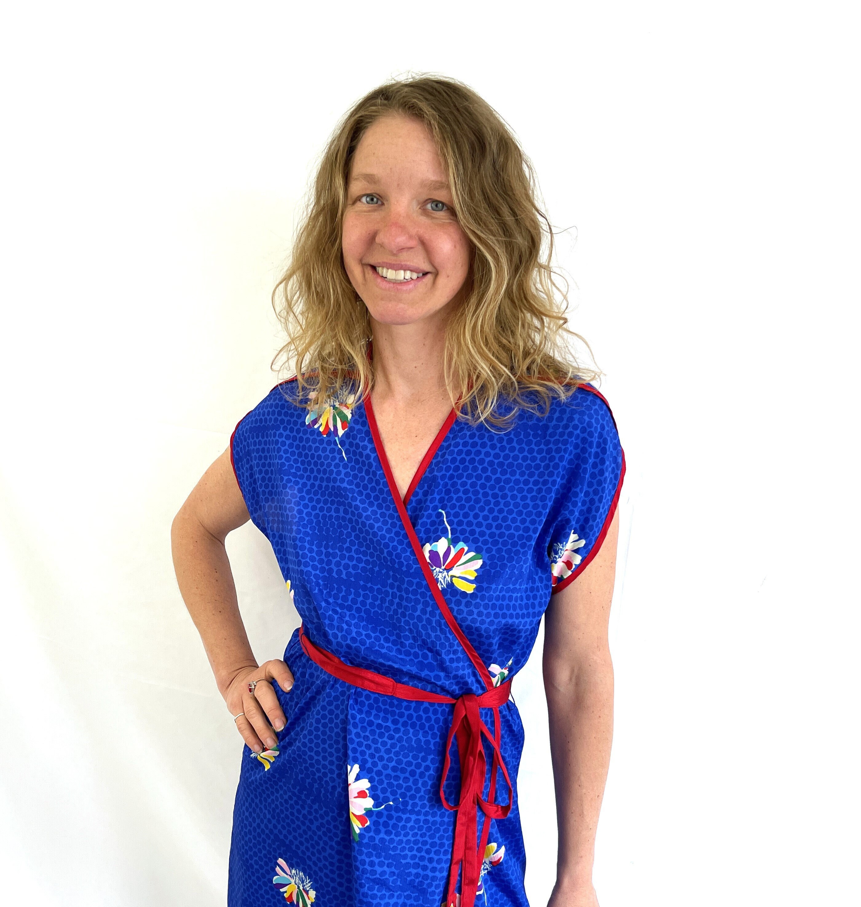 Wrap Dress Robbie Bee Dresses Sears Vintage 1970s 70s Blue