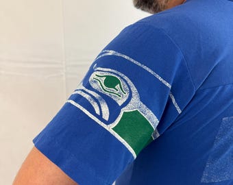 ローリングスUSA製 シアトル・シーホークス フットボールTシャツ NFL 90年代ヴィンテージ シアトル・シーホークス ジャージーTシャツ