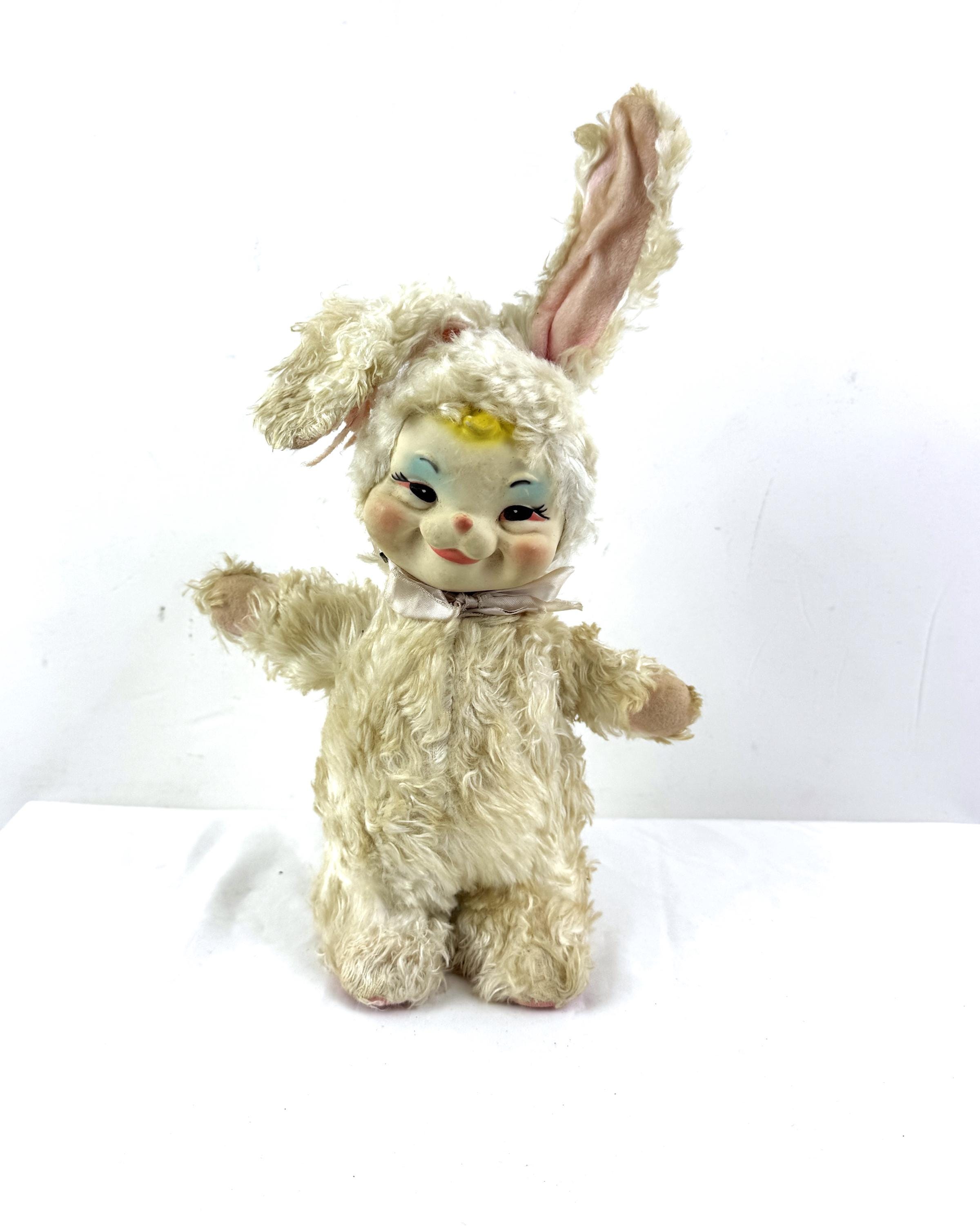 Rushton Rubber Face Plush Bunny - Etsy