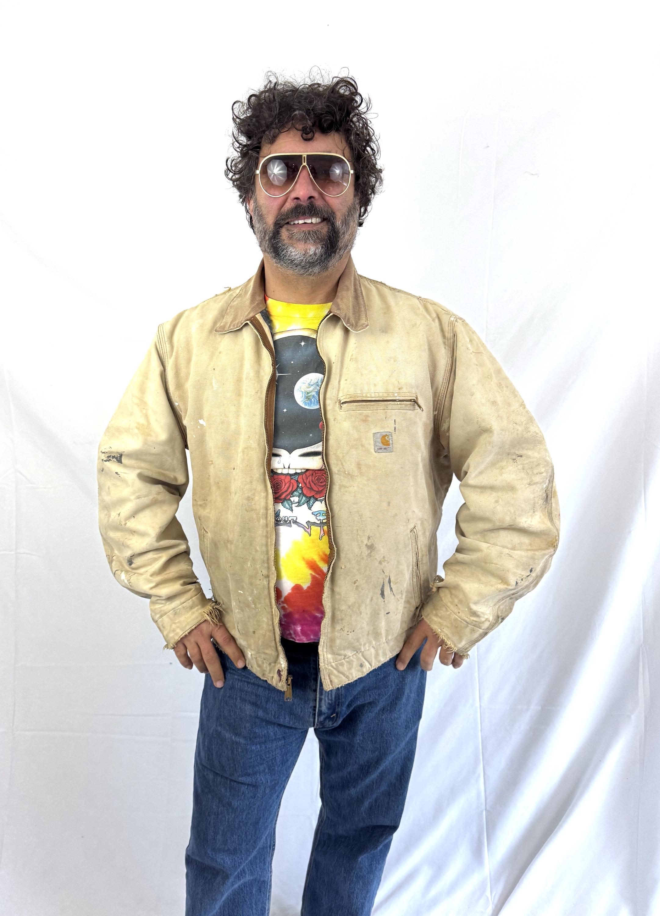 Vintage Carhartt Thrashed Destroyed Distressed Detroit Jacket Coat