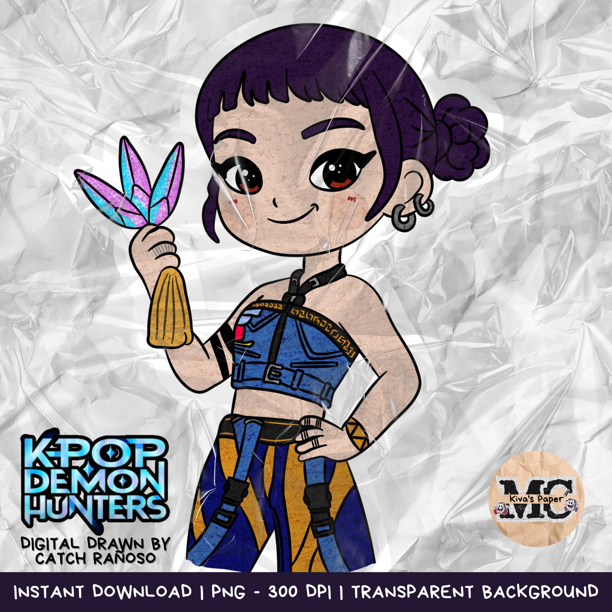 ZOEY Version 2 Digital Drawn by Kiva's Paper - PNG 300 DPI - Etsy