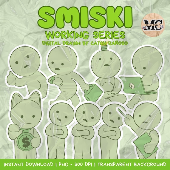 SMISKII (working Series) Digital Drawn by Kiva's Paper - PNG 300