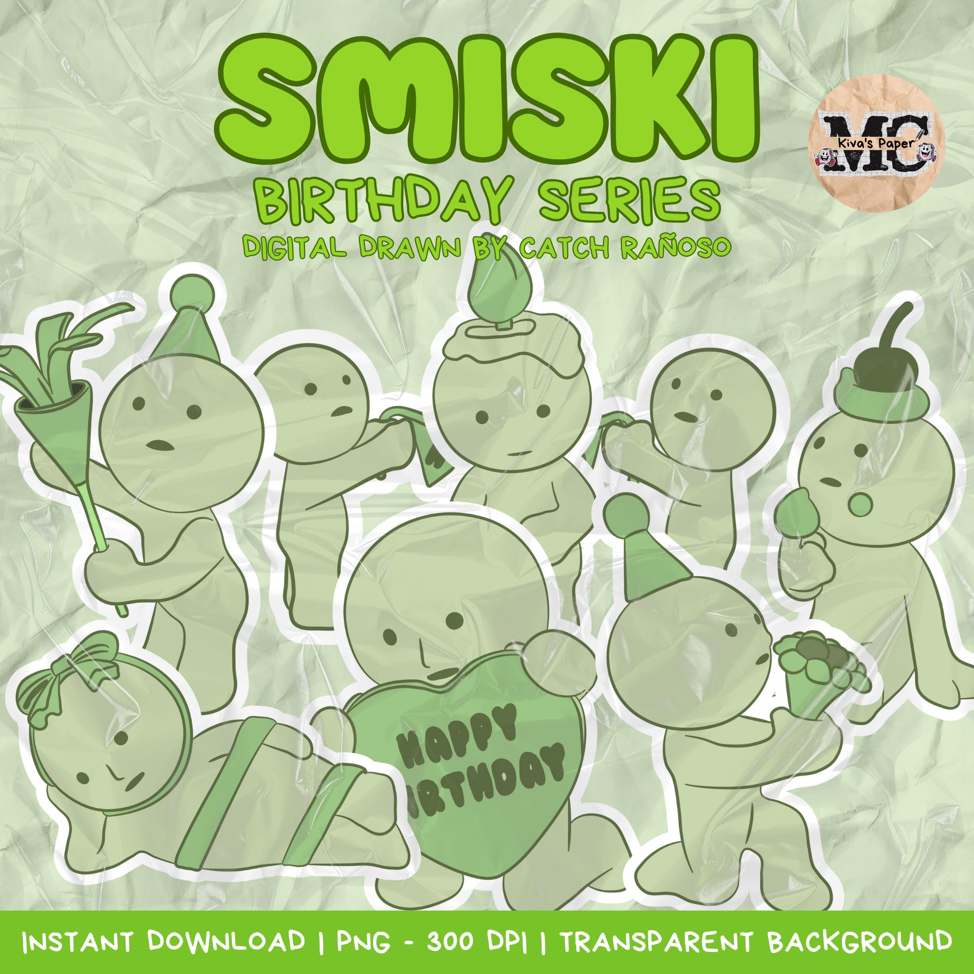 SMISKII (birthday Series) Digital Drawn by Kiva's Paper - PNG 300