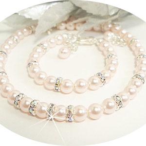 PINKDODO Granddaughter Bracelet - Pink Pearl & Rhinestone Jewelry Gift From Grandma