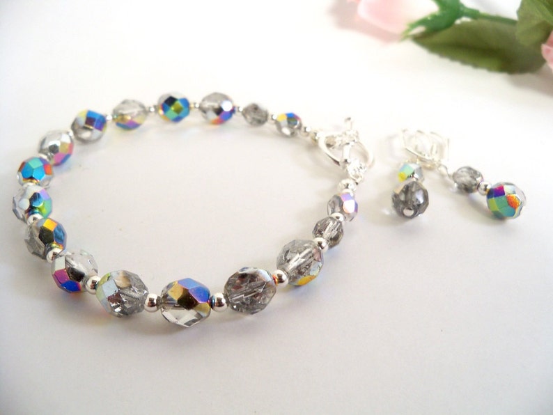 Bracelet and Earrings Bridesmaid Jewelry Bridal Accessories Mother of Bride Mother of Groom Wedding Jewelry Bridal Jewelry