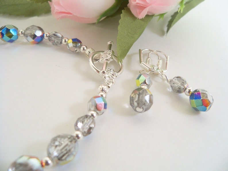 Bracelet and Earrings Bridesmaid Jewelry Bridal Accessories Mother of Bride Mother of Groom Wedding Jewelry Bridal Jewelry