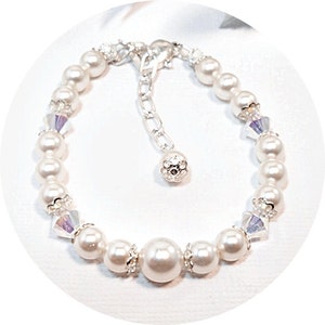 Bracelet, Pearl Bracelet, KIds Jewelry, Flower Girl Jewelry, Toddler Bracelet, Little Girl Jewelry, Dressy, Special Occasion Jewelry, Easter