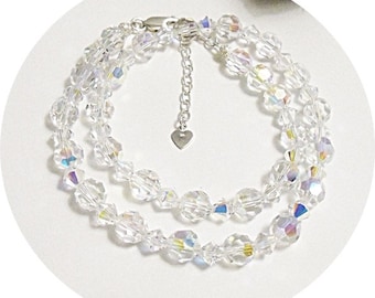 Clear Crystal Choker, Dressy Choker Necklace, Anniversary Gift, Bridal Shower Jewelry, Sparkly Necklace, Bridal Crystal Necklace