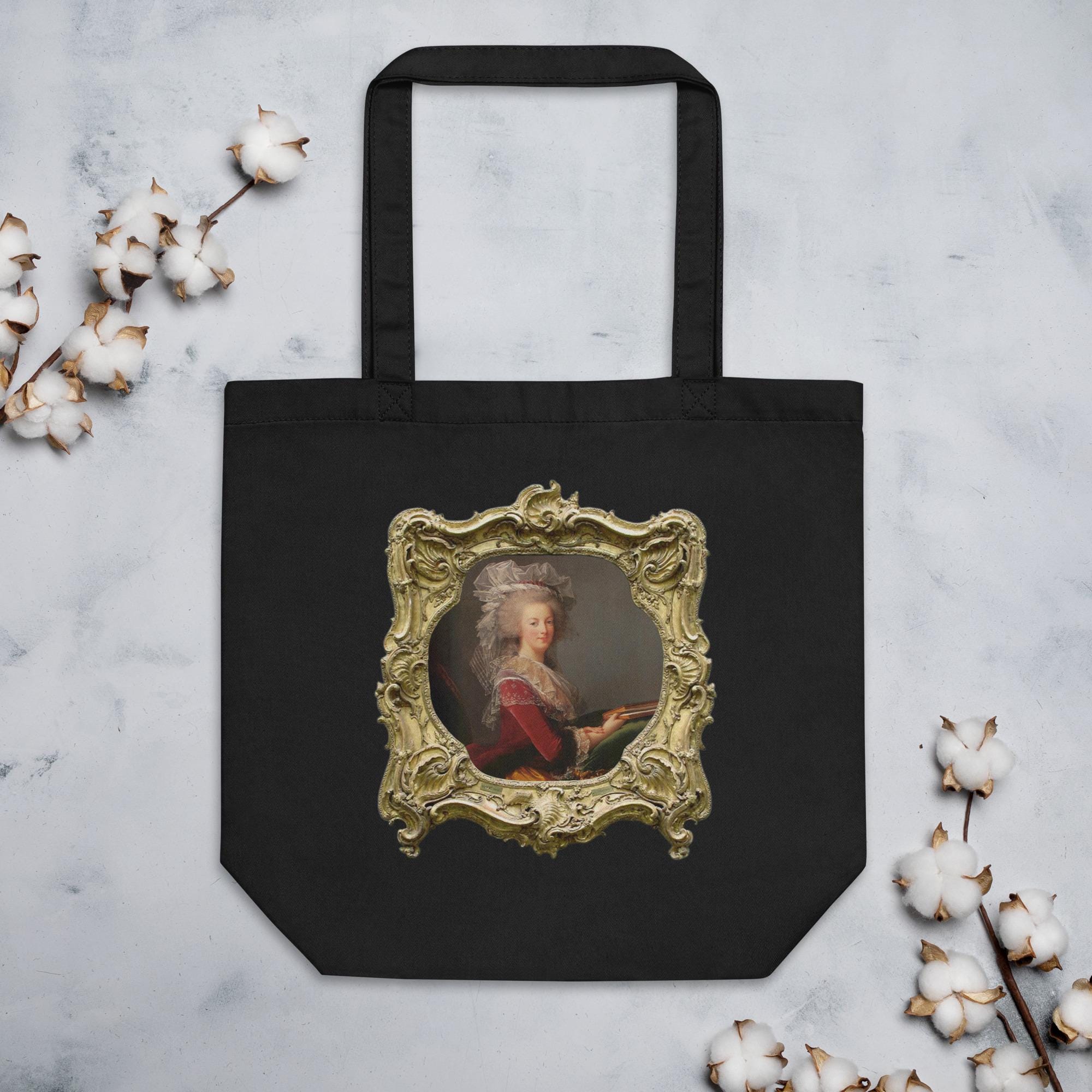 CafePress Marie Antoinette Pink Portrait Tote Bag - Natural Canvas Reusable Shopping Bag (Small Or Medium)