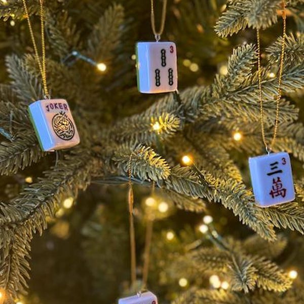 Mahjong Ornaments - Set of 6