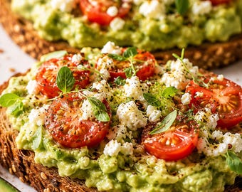 Avocado Toast Recipe PDF | Easy Healthy Breakfast & Brunch Printable