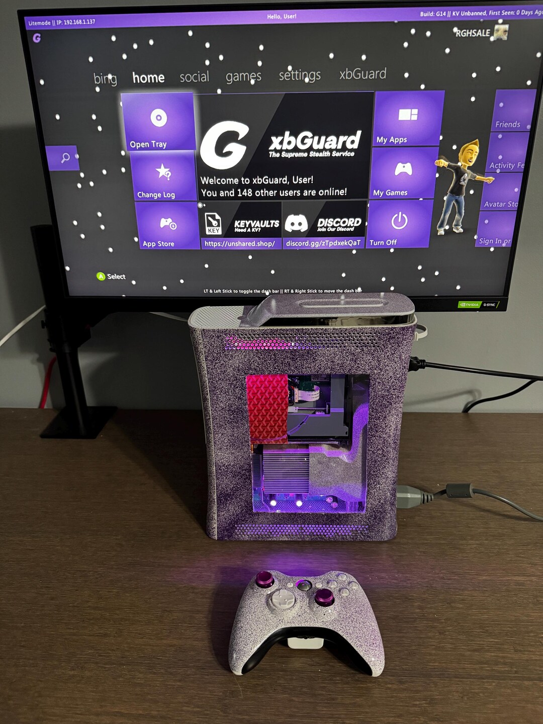 FULLY CUSTOM Xbox 360 RGH3 JTAG Modded Console - Etsy Canada