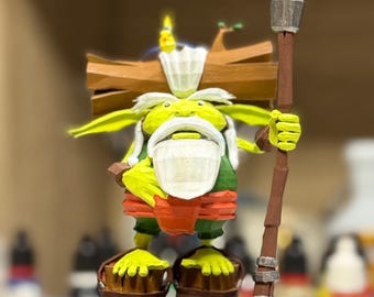 Samos Figure – Tribute to Jak and Daxter – Resin Printed 13 cm – Hand-Painted or Unpainted Option
