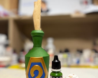Sly Cooper Inspired Mystery Bottle - Unique Hand-Painted Collectible