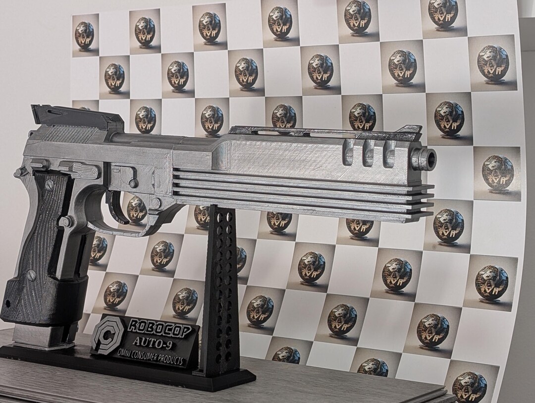 Robocop Auto-9 Replica Gun - Full Size - 3D Printed in PLA - NOT a Real ...