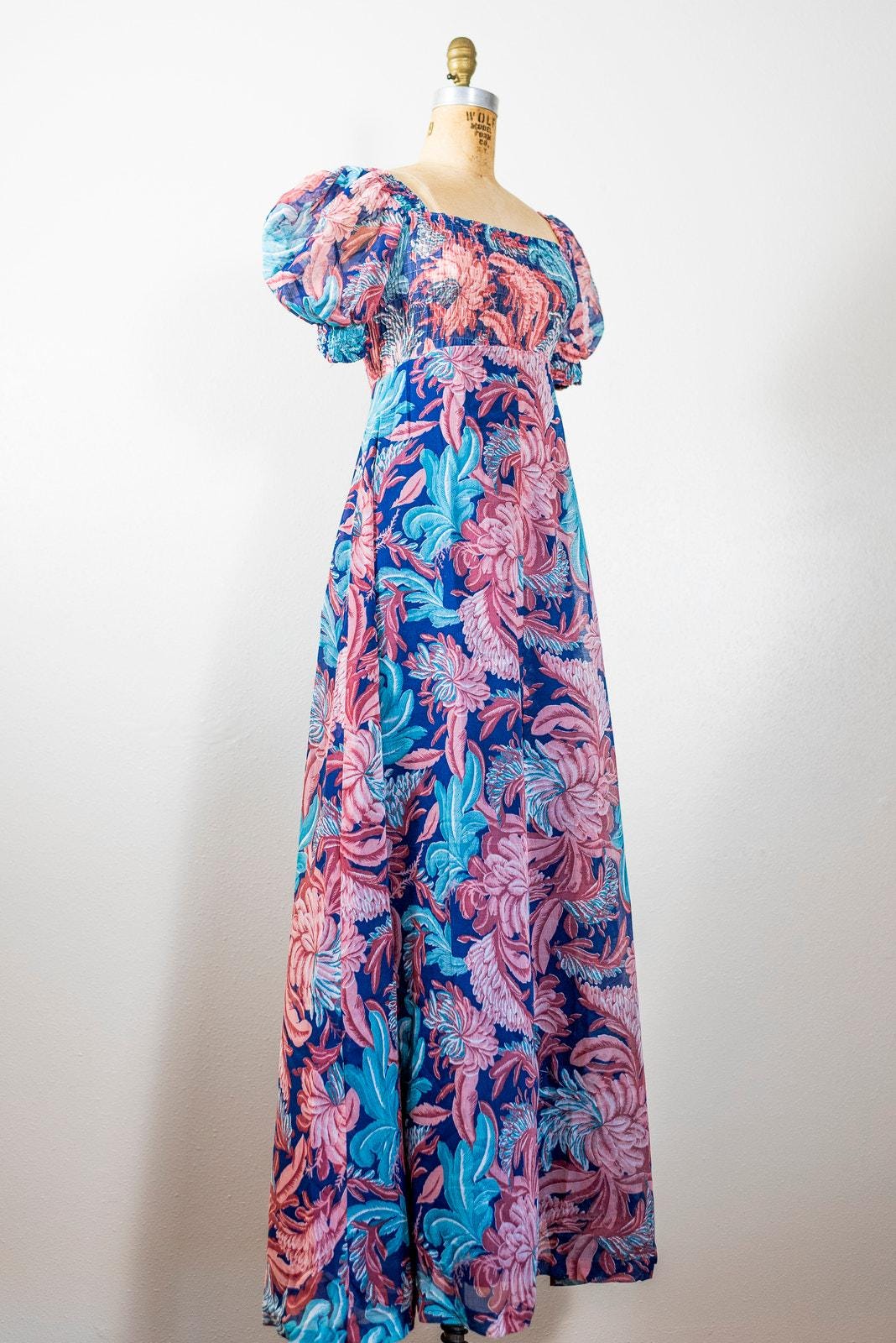 Sheer Peasant Dress - Etsy