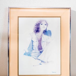 クリスティンロザモンド 直筆サイン アメリカ アンティーク 壁掛け　絵画 クリスティンロザモンド 直筆サイン アメリカ アンティーク