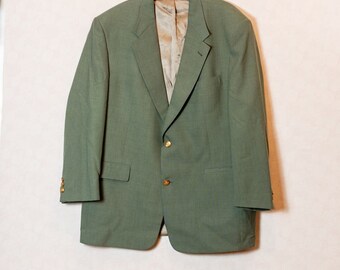 Vintage Jack Nicklaus Men's Olive Green Golf Sports Coat Blazer, Tournament Series, 44R