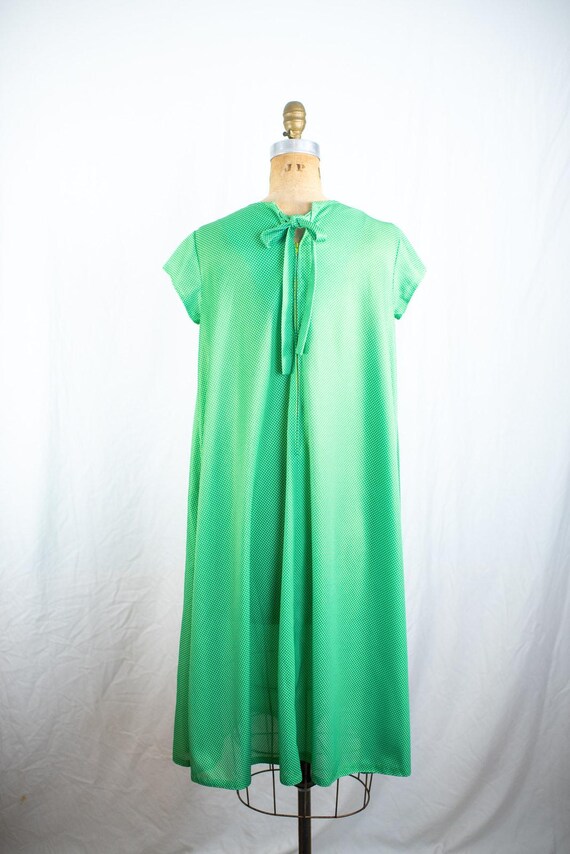 lime green swing dress Lime Green Mini Dress - Swing Dress - Crinkle Woven Dress