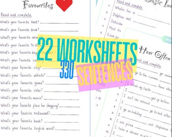 Digital Writing Worksheets – Printable English Handwriting Practice Kids Activity