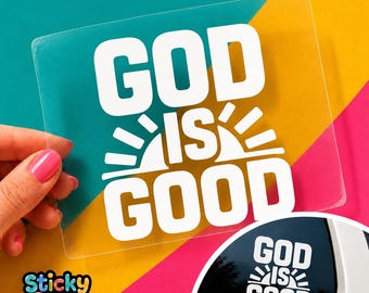 God Is Good Christian Car Decal, Inspirational Faith Window Sticker, Religious Vinyl Design
