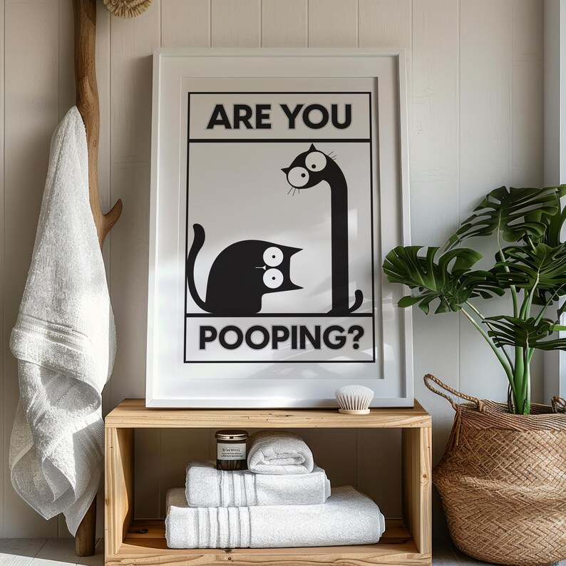 Bathroom Poster 'are You Pooping?' – Funny Decor for Your Toilet - Etsy