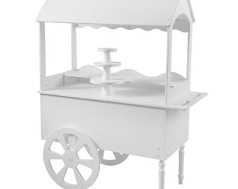 Large Vintage Candy Cart with Wheels